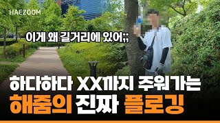 환경의 달 기념 🌏 건강도 지키고 지구도 지키는 해줌의 플로깅! (길거리 생각보다 최악임..)