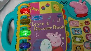 Vtech Peppa Pig Learn and Discover Book Shutdown.