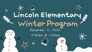 Lincoln Winter Program PM