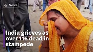 Religious stampede in India kills more than 116 people