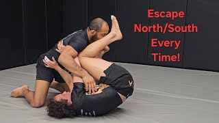 ESCAPING NORTH/SOUTH - Every Beginner in BJJ Should Know This!!