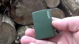 Zippo Review : Green Matte w/ Zippo Logo