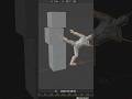 how to make a Character kick objects in blender #blender #3danimation #tutorial #shorts