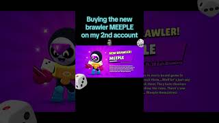 🎀Buying the new brawler-MEEPLE🎲 | On my second account :3 ✨🎀  #brawlstars #fyp#hi#pookie#fyp