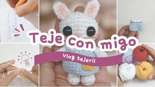 Teji un conejito desde cero estilo ternurin - vlog tejeril - miricrochet