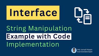 Interface: String Manipulation Example In VBA