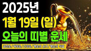 [오늘의 운세] 2025년 1월 19일 (일) 띠별운세