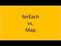 ES6 Tutorial: forEach versus map