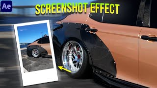 Car Screenshot Effect in After Effects