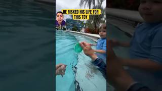 Child Risks Life For A Toy #swimming #toddler #baby #kid #family #funny #bubble