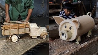 13 creative handcraft use wood & bamboo make beautiful item, DIY 2019
