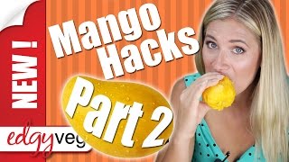 How to Cut a Mango (no-slip finger grip method) | The Edgy Veg