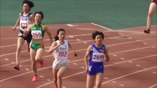 群馬県高校総体陸上2016　女子400m決勝