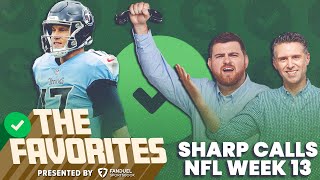 Professional Sports Bettor Picks NFL Week 13 | Sharp Calls & NFL Bets from The Favorites Podcast