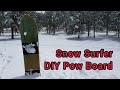 HOW TO MAKE POW SURFER/ SNOW SURFER SNOWBOARD