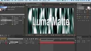 Alpha and Luma Mattes in After Effects CC