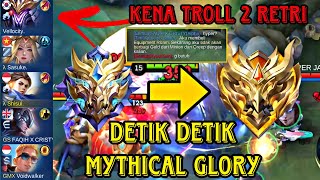 DETIK DETIK ALUCARDKU NAIK MYTHICAL GLORY DAPET TEAM TROLL, TAPI MUSUH LEBIH KOCAK | MOBILE LEGENDS