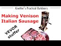 HOW TO MAKE VENISON ITALIAN SAUSAGE