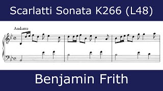 The beauty of Scarlatti - Sonata in B flat major K266 (Benjamin Frith)