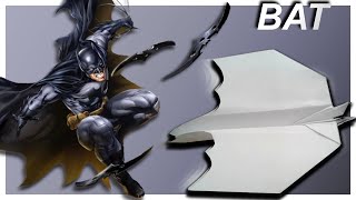 🦇. Batman paper airplane! How to make a bat shaped paper airplane that flies a lot! .🦇