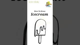 How To Draw Icecream | Kidsdrawing | | ArtByAhsan | #kids #kidsdrawing  #art_by_ahsan #short #shorts