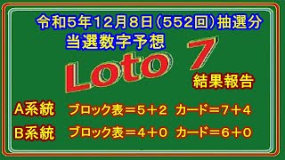 #ロト7  #結果照合  #当選数字予想