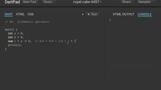 Dart Computer Programming for Beginners: 06 Arithmetic Operators
