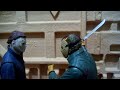 Michael Myers vs Jason Voorhees (Stop Motion)