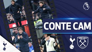 Antonio Conte's touchline celebrations | CONTE CAM | Spurs 3-1 West Ham