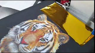 DTF printer、clothing bronzing. gilding ,A3 Flatbad Printer，DTG，Foil Stamping，T-shirt DTF