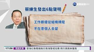 不滿秘書長擅發新聞? 王文淵辭工總理事長｜華視新聞 20220314