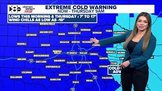 DFW weather: arctic blast brings coldest air of the season to North Texas