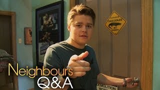 Neighbours Q\u0026A - Morgan Baker (Callum Rebecchi) - Part 1