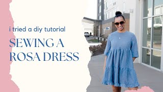 I Tried the DIY Rosa Dress Hack | Sewing a Smock Dress