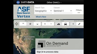 Sentinel 1 On-Demand RTC Processing: Generating Analysis Ready SAR Data with ASF Vertex