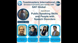 Public Speaking Skills and People with Speech Disorders | Toastmasters International | SAY Global