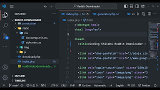 Build a PHP Reddit Post Image & Video Downloader in Browser Using Reddit API in HTML5 & Javascript