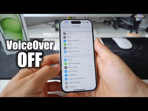 How to Disable/Disable VoiceOver on an Apple iPhone 15
