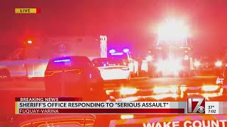 Wake County Sheriff's Office responding to "serious assault"