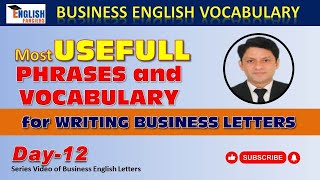 Business English | Writing Business Letter | Useful Phrases For Work place_Day12 #viral