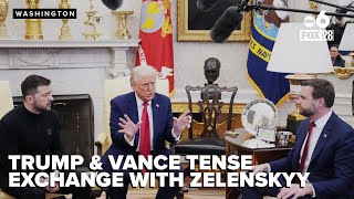 President Trump, Vice President Vance and Ukrainian President Zelenskyy get into heated exchange