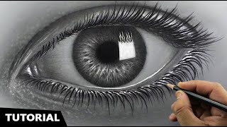 Draw Hyperrealistic Eye | Easiest Method | Narrated Step-by-step.