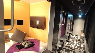 Tokyo's CHEAP & Private Capsule hotel Stayed at MyCube by MYSTAYS Asakusa Tokyo Japan