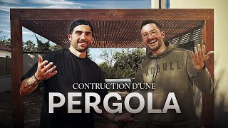 2 JOURS pour CONSTRUIRE une PERGOLA chez JOJOL ! #pergola #jardin #diy #travaux
