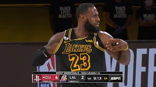 Los Angeles Lakers vs Houston Rockets - GAME 2 - 1st Qtr | NBA Playoffs