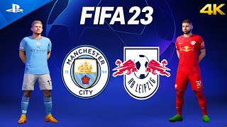 Man City vs. RB Leipzig | Champions League 2023 | FIFA 23 PS5 4k GAMEPLAY