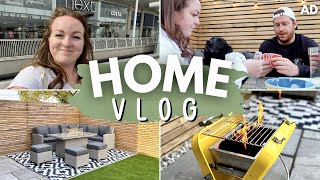 HOME VLOG 🏡 new garden furniture, disney holiday prep, mini shop with me, games & bbq date night! AD