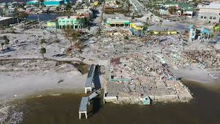 Drone footage shows aftermath of Hurricane Ian at Fort Myers Beach