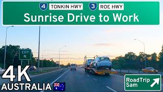 Morning Commute to Work in Suburban Perth | 4K POV Drive 🇦🇺