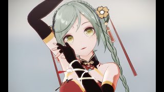 【ボーカロイド MMD／4K／60FPS】初音ミク【桃源恋歌】